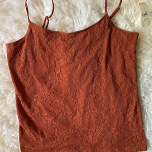 NWT Loft Ann Taylor tank top with adjustable straps size large